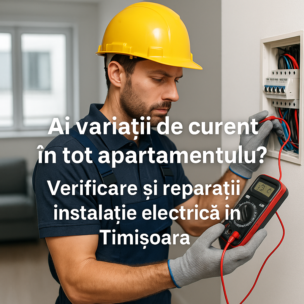 Ai variații de curent în tot apartamentul? Verificare și reparații instalație electrică în Timișoara